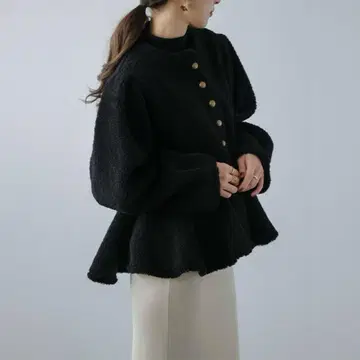 AMELY 자켓 페플럼 보아 아우터