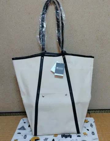 ROOTOTE 베이지 블랙 토트백