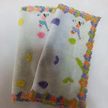 치카자와 레이스 손수건 볼더링 오렌지MIK 핑크MIK 2개
