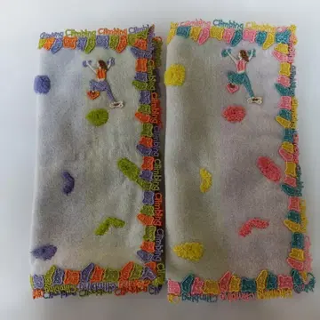 치카자와 레이스 손수건 볼더링 오렌지MIK 핑크MIK 2개