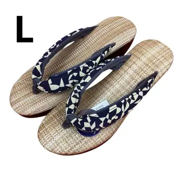 새상품 야마토 공방 힐 샌들 1685 L 사이즈 네이비 조리 힐