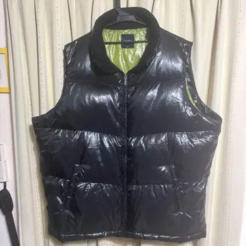 PERSON'S JEANS 블랙 퀼팅 다운 베스트 BIG 사이즈