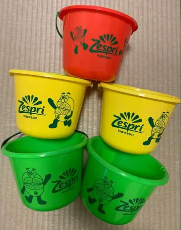 Zespri 컬러풀 플라스틱 양동이 5개 세트