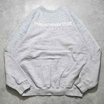 디스이즈네버댓 네버댓 맨투맨 구제 의류 자수 XL 그레이 16300