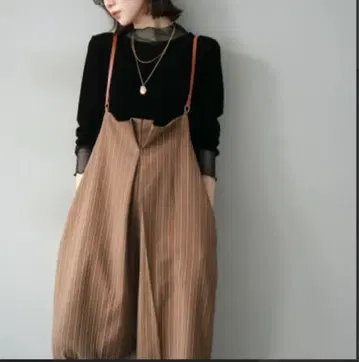 헤링본 스트라이프 살로펫 브라운 lumier 뤼미에 같은 형태 새상품