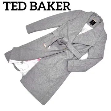 새상품급 ted baker 런던 캐시미어 양모 랩 코트 꽃무늬 벨트