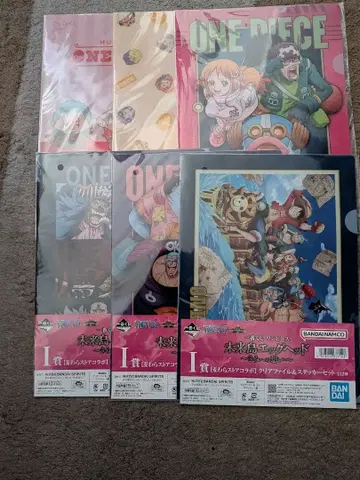 제일복권 원피스 I상 클리어 파일 6장 세트