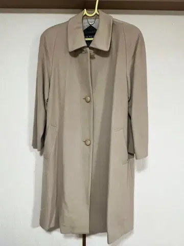 고급 FRONDIS 캐시미어 100% 롱 코트 베이지 일본제 새상품급