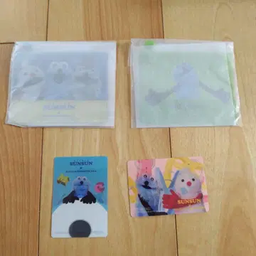 퍼펫 순순 슬라이드 파우치와 클리어 카드 포함 스티커