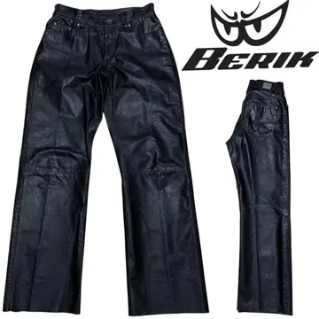 고품질 BERIK 베릭 가죽 라이더스 메탈 패치 컷오프 팬츠
