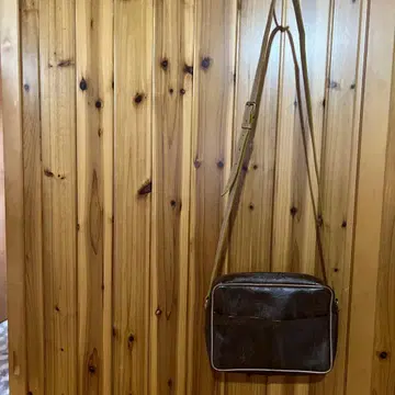 ETORO 페이즐리 무늬 브라운 숄더백