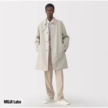 MUJI 라이트 그레이 스텐카라 코트