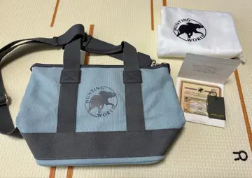 미사용 새상품 HUNTING WORLD 스카이블루 토트백 숄더백