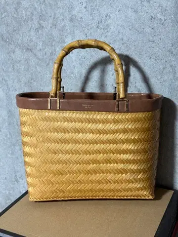 케이트 스페이드 바스켓백 대나무 핸들 중형