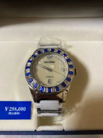 미사용 Ven Dome 반돔 스와로브스키 크리스탈 스톤 손목시계