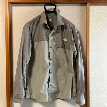 The North Face 긴팔 셔츠 올리브 그린