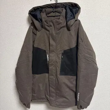 FieldCore 후드 부착 다운 자켓 브라운