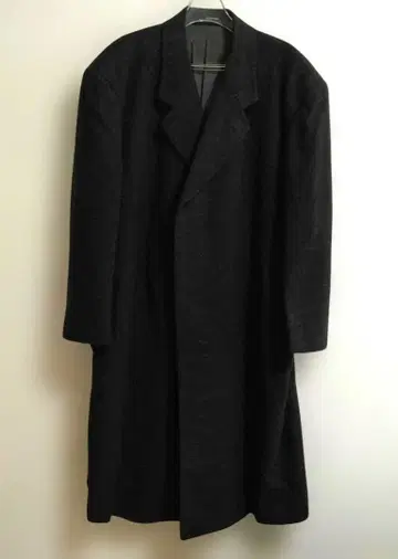 CROMBIE 캐시미어 100% 롱 코트 블랙 L 고급스럽고 세련된