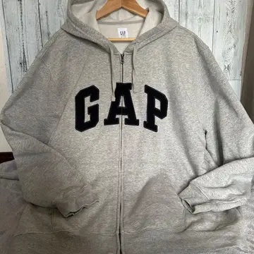 GAP 그레이 XL 풀 집업 후드티