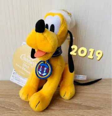 플루토 인형 배지 디즈니 크리스마스 2019 도쿄디즈니씨
