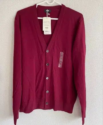 미사용 새상품 V넥 가디건 엑스트라 파인 메리노울 유니클로