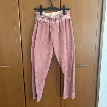 YAA!! 핑크 벨로아 팬츠