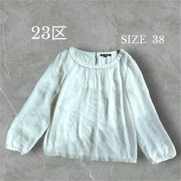 23구 블라우스 긴팔 시어 소재 오피스 캐주얼 세레모니 고급 깔끔함