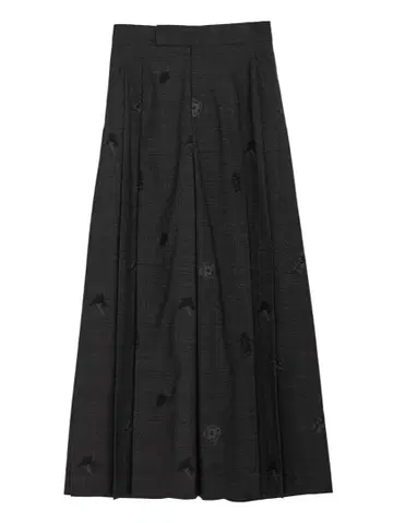 AMERI 체크 플라워 플리츠 팬츠 M 사이즈