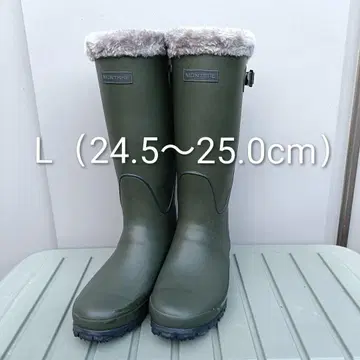 MONTRRE 장화 L 방한 미끄럼 방지 안감 보아