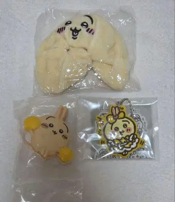 치이카와 토끼 스크런치 클립 러버 키링