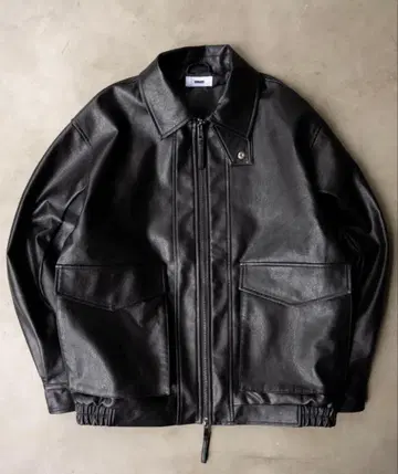 SINSS 블랙 가죽 자켓