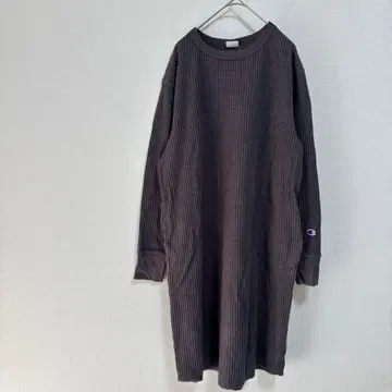 챔피온 원피스 와플 원단 면 폴리에스테르 [ L ] 긴팔 튜닉