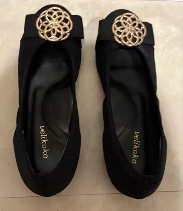 베리코코 펌프스 플랫슈즈 발레 슈즈 22.0cm 블랙