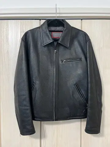 MEN'S BIGI 블랙 가죽 자켓