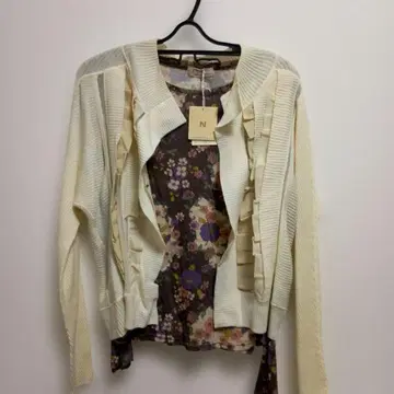 고베 올웨이즈 가디건과 티셔츠 새상품 택 포함 L