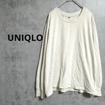 유니클로 긴팔 맨투맨 트레이닝복 얇은 소재 루즈핏 U넥 빅 사이즈 XL