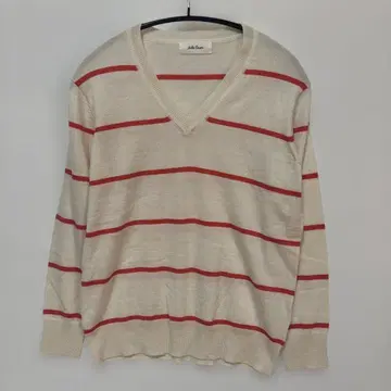 Mila Owen 스트라이프 V넥 스웨터