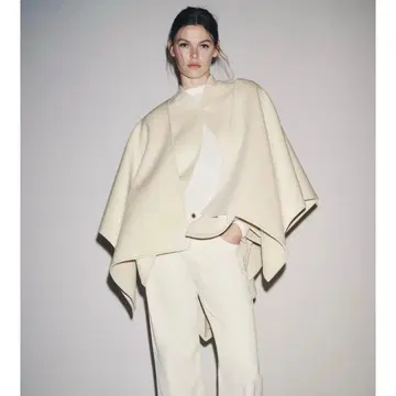 ZARA 울 케이프 코트 XS 완판템