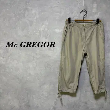 [ 린넨 혼방 ] McGREGOR 크롭 팬츠 절개 그레이지 M 4865N