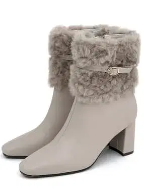 3Way 퍼 벨트 숏부츠