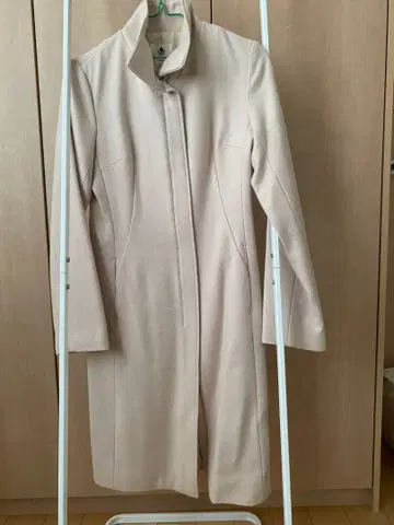 디어 프린세스 베이지 노카라 코트 롱 기장