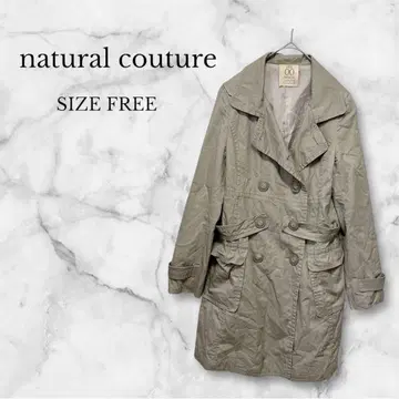 내추럴 꾸뛰르 트렌치코트 베이지 방한 코튼 100%