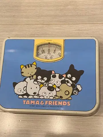 쇼와 레트로 TAMA & FRIENDS 체중계 100kg