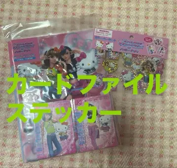 오샤레마녀 러브and베리 x 헬로키티 러브베리 카드 파일 스티커