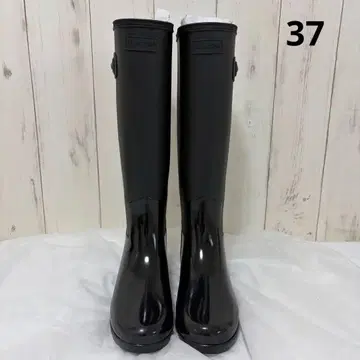HUNTER 레인부츠 롱 블랙 37
