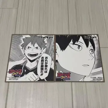 하이큐!! 히나타 쇼요 카게야마 토비오 미니 색지풍 컬렉션 점프 페어