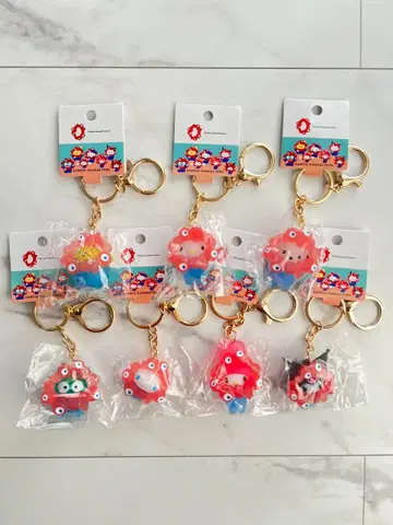 산리오 미야쿠미야쿠 클리어 키링 7개 컴플리트 세트 덤 포함