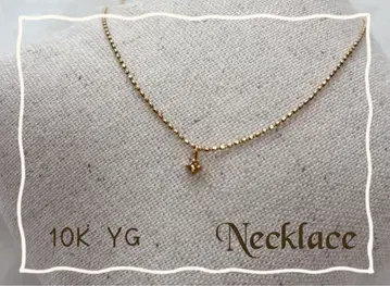 10K YG 브라운 다이아 목걸이