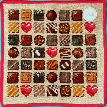 FEILER 페이러 코프레 드 쇼콜라 초콜릿 손수건 새상품