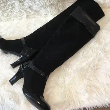 JlLLby JILLSTUART 블랙 스웨이드 롱 부츠 23.5cm